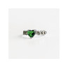 925 Sterling Silver Green CZ 