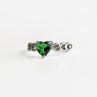 925 Sterling Silver Green CZ 