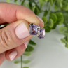 925 Sterling Silver Amethyst Stud Earrings