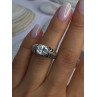 Kabana 925 Sterling Silver Cz Ring Size 6