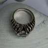 Kabana 925 Sterling Silver Cz Ring Size 6