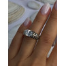 Kabana 925 Sterling Silver Cz Ring Size 6
