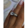 Kabana 925 Sterling Silver Cz Ring Size 6