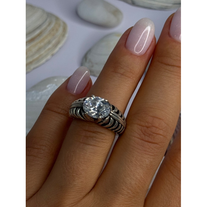 Kabana 925 Sterling Silver Cz Ring Size 6