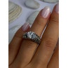Kabana 925 Sterling Silver Cz Ring Size 6