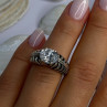 Kabana 925 Sterling Silver Cz Ring Size 6