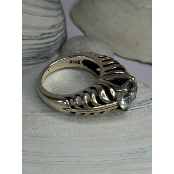 Kabana 925 Sterling Silver Cz Ring Size 6