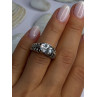 Kabana 925 Sterling Silver Cz Ring Size 6