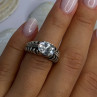 Kabana 925 Sterling Silver Cz Ring Size 6