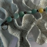 Beautiful 925 Sterling Silver Amazonite Stones Bracelet Length 7.5