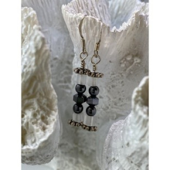925 Sterling Silver Jewelry Glass Earrings