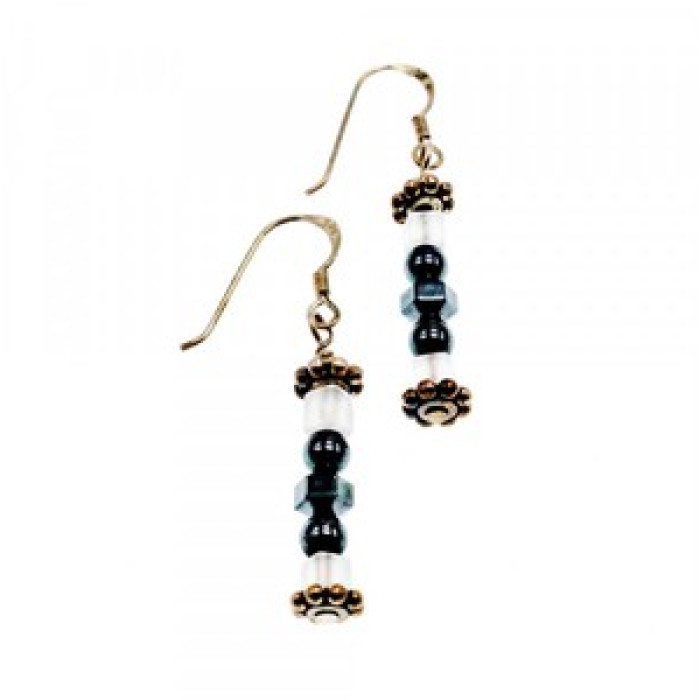 925 Sterling Silver Jewelry Glass Earrings