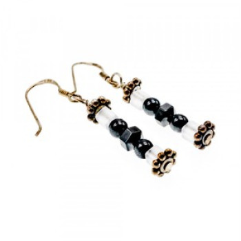925 Sterling Silver Jewelry Glass Earrings