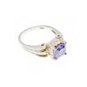 VINTAGE 925 STERLING SILVER AMETHYST RING SIZE 11.75