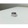VINTAGE 925 STERLING SILVER AMETHYST RING SIZE 11.75