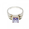 Vintage 925 Sterling Silver Amethyst Ring Size 11.75