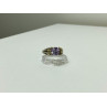 VINTAGE 925 STERLING SILVER AMETHYST RING SIZE 11.75