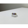 VINTAGE 925 STERLING SILVER AMETHYST RING SIZE 11.75
