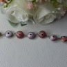 Ati 925 Sterling Silver Pink Evil Eye Bracelet Length 7 Inch