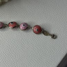 Ati 925 Sterling Silver Pink Evil Eye Bracelet Length 7 Inch