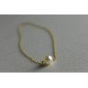 CHILDREN'S 14K YELLOW GOLD PEARL CHAIN WITH PENDANT