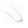 CHILDREN'S 14K YELLOW GOLD PEARL CHAIN WITH PENDANT