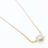 Children'S 14K Yellow Gold Pearl Chain With Pendant
