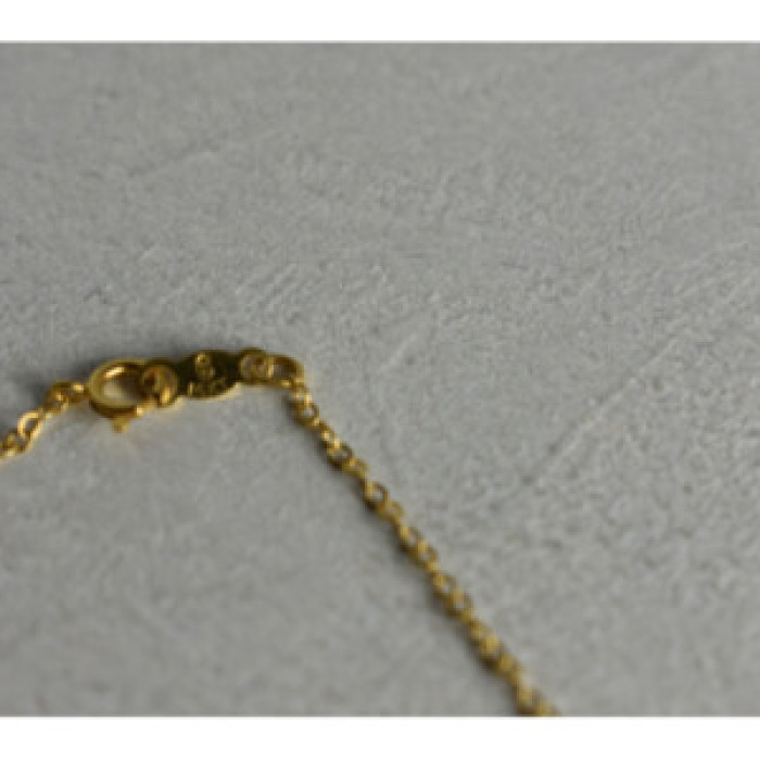 Children'S 14K Yellow Gold Pearl Chain With Pendant