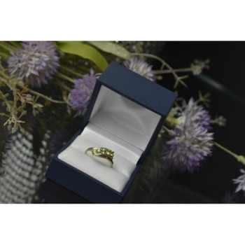 925 Sterling Silver Peridot Ring Size 8.5