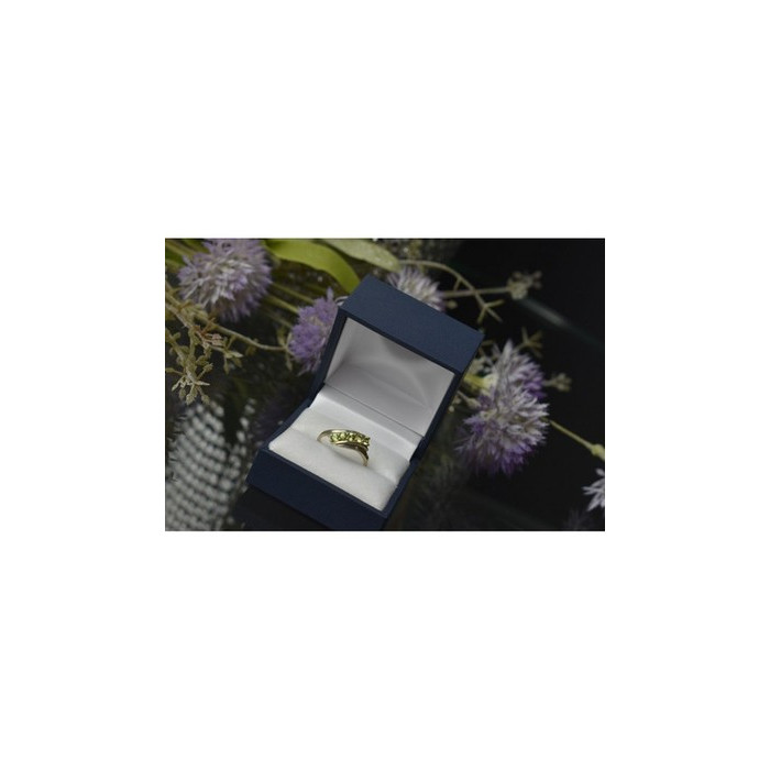 925 Sterling Silver Peridot Ring Size 8.5