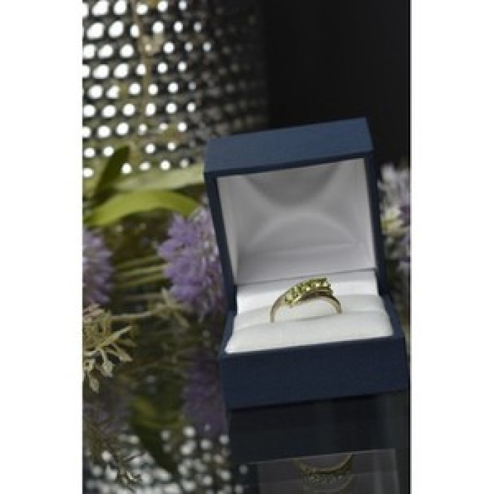 925 Sterling Silver Peridot Ring Size 8.5