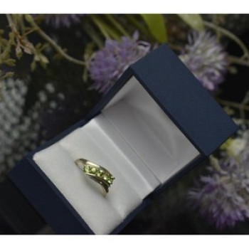925 Sterling Silver Peridot Ring Size 8.5