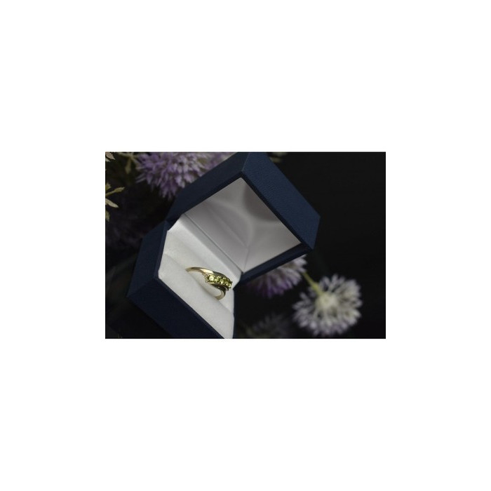 925 Sterling Silver Peridot Ring Size 8.5