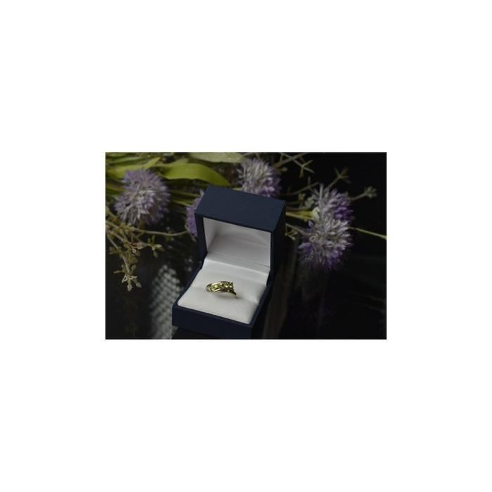 925 Sterling Silver Peridot Ring Size 8.5