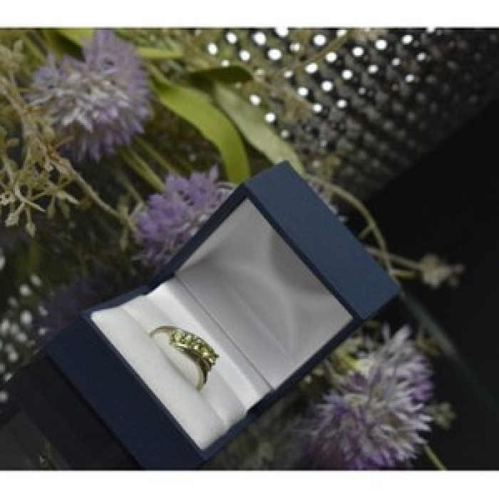 925 Sterling Silver Peridot Ring Size 8.5