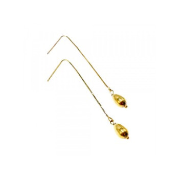 925 Sterling Silver Gold Plated Broach Earrings