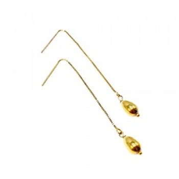 925 Sterling Silver Gold Plated Broach Earrings