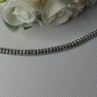 925 Sterling Silver Fas 3 Diamonds Bracelet Length 7.5 Inch