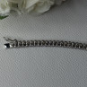 925 Sterling Silver Fas 3 Diamonds Bracelet Length 7.5 Inch