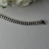 925 Sterling Silver Fas 3 Diamonds Bracelet Length 7.5 Inch