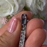 925 Sterling Silver Fas 3 Diamonds Bracelet Length 7.5 Inch