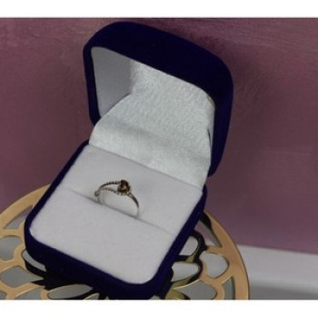 925 Sterling Silver Garnet Ring Size 5.5
