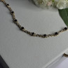 925 Sterling Silver Gold Plated Sapphire Bracelet Length 8.5 Inch