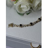 925 Sterling Silver Gold Plated Sapphire Bracelet Length 8.5 Inch