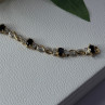 925 Sterling Silver Gold Plated Sapphire Bracelet Length 8.5 Inch