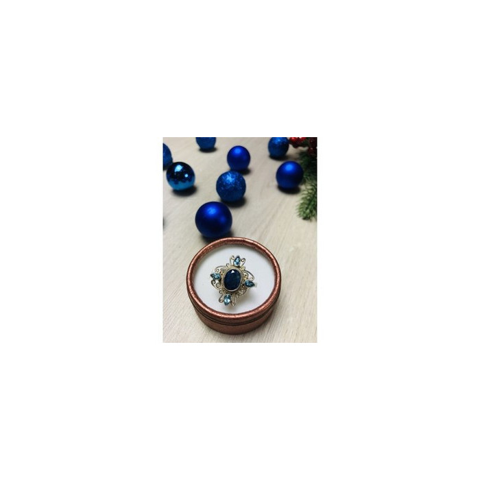 925 Sterling Silver Spinel & Aquamarines Ring Size 6.5