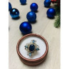 925 Sterling Silver Spinel & Aquamarines Ring Size 6.5