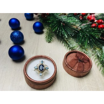 925 Sterling Silver Spinel & Aquamarines Ring Size 6.5