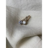 925 Sterling Silver Gold Plated CZ Earrings