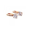 925 Sterling Silver Gold Plated CZ Earrings